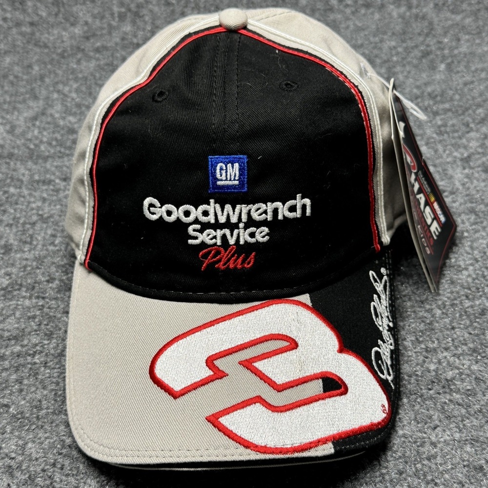 Dale Earnhardt 3 Chase Authentics Hat Mens OSFM Gray Black NASCAR Intimidator